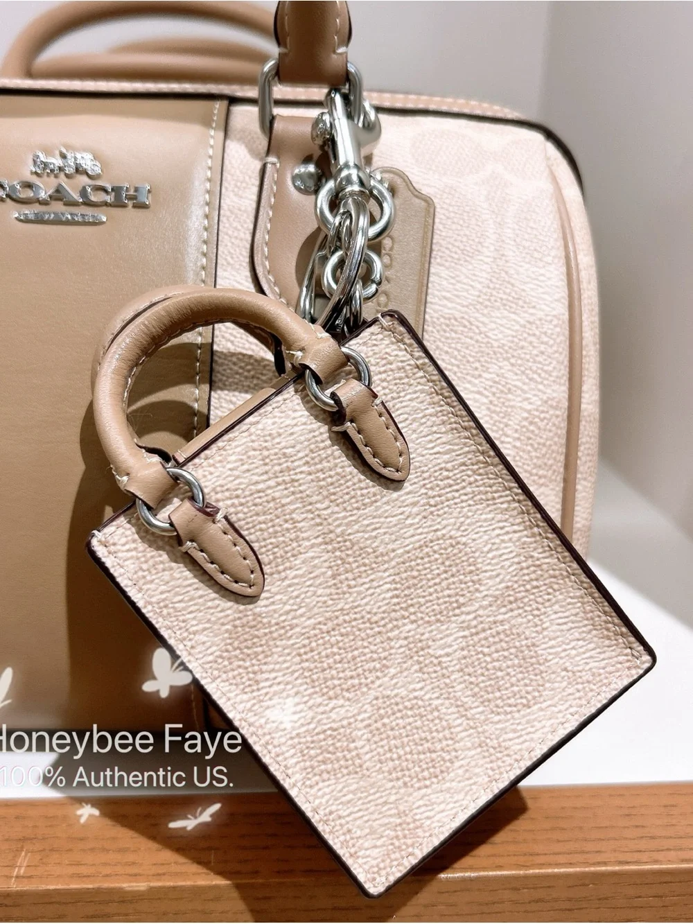 Coach satchel tan